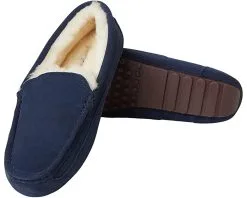 FIRESIDE By Dearfoams Melbourne Genuine Shearling Moccasin