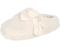 Jessica Simpson Women's Plush Marshmallow Slide On House Slipper Clog With Memory Foam